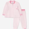 Baby BOSS Tracksuits | Baby Girls Logo Tracksuit In Pink