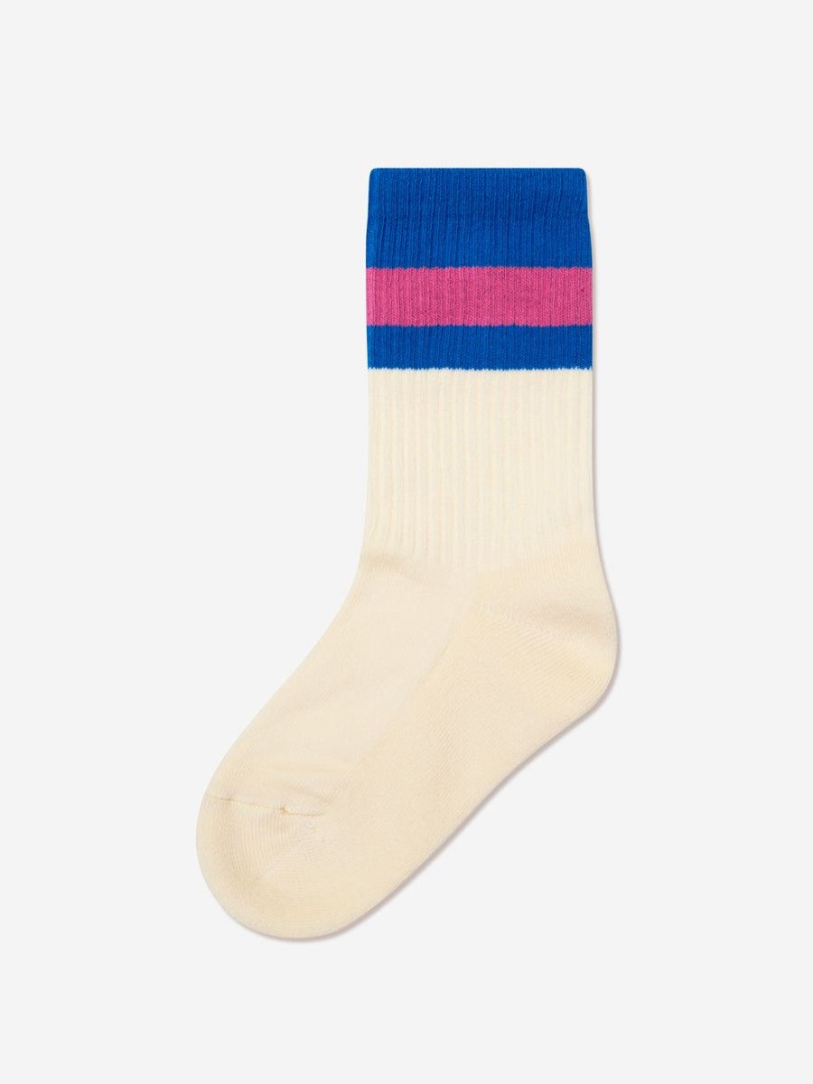 Teen Gucci Kids Accessories | Kids Gg Logo Socks In Cream