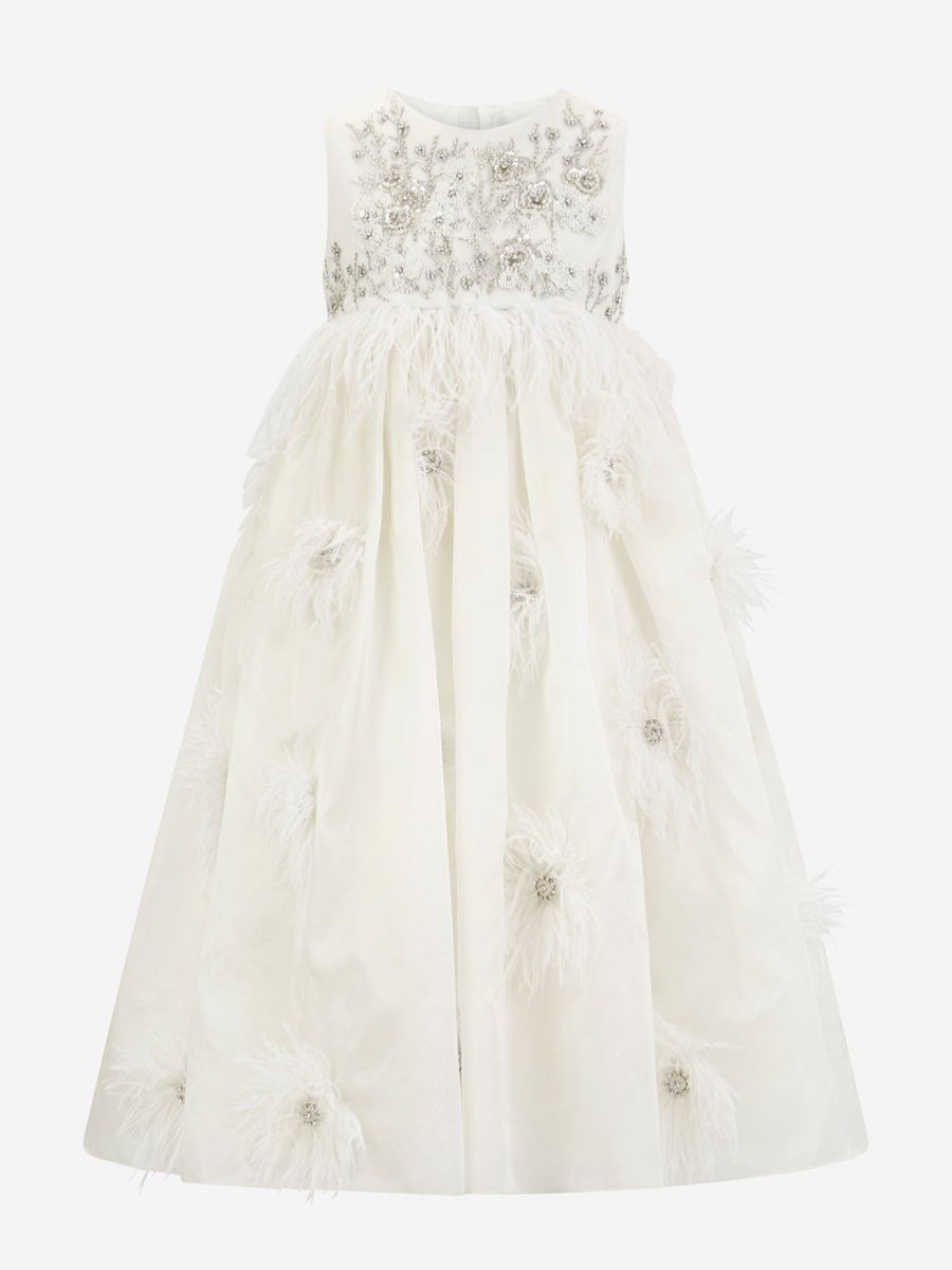 Teen Maison Ava Dresses | Girls Lilly Occasion Dress In Ivory