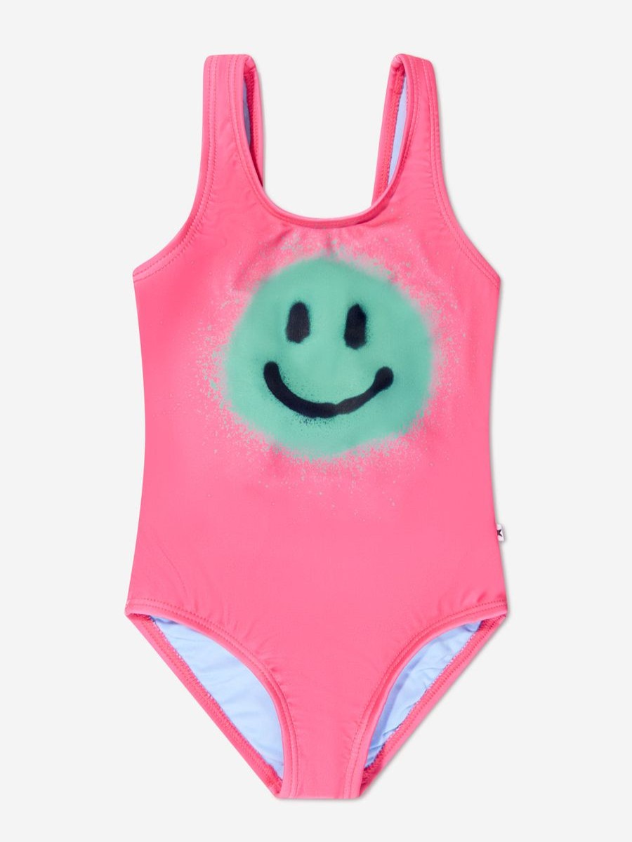 Teen Molo Swimwear | Girls Smiley Face Nika Swimsuit In Pink