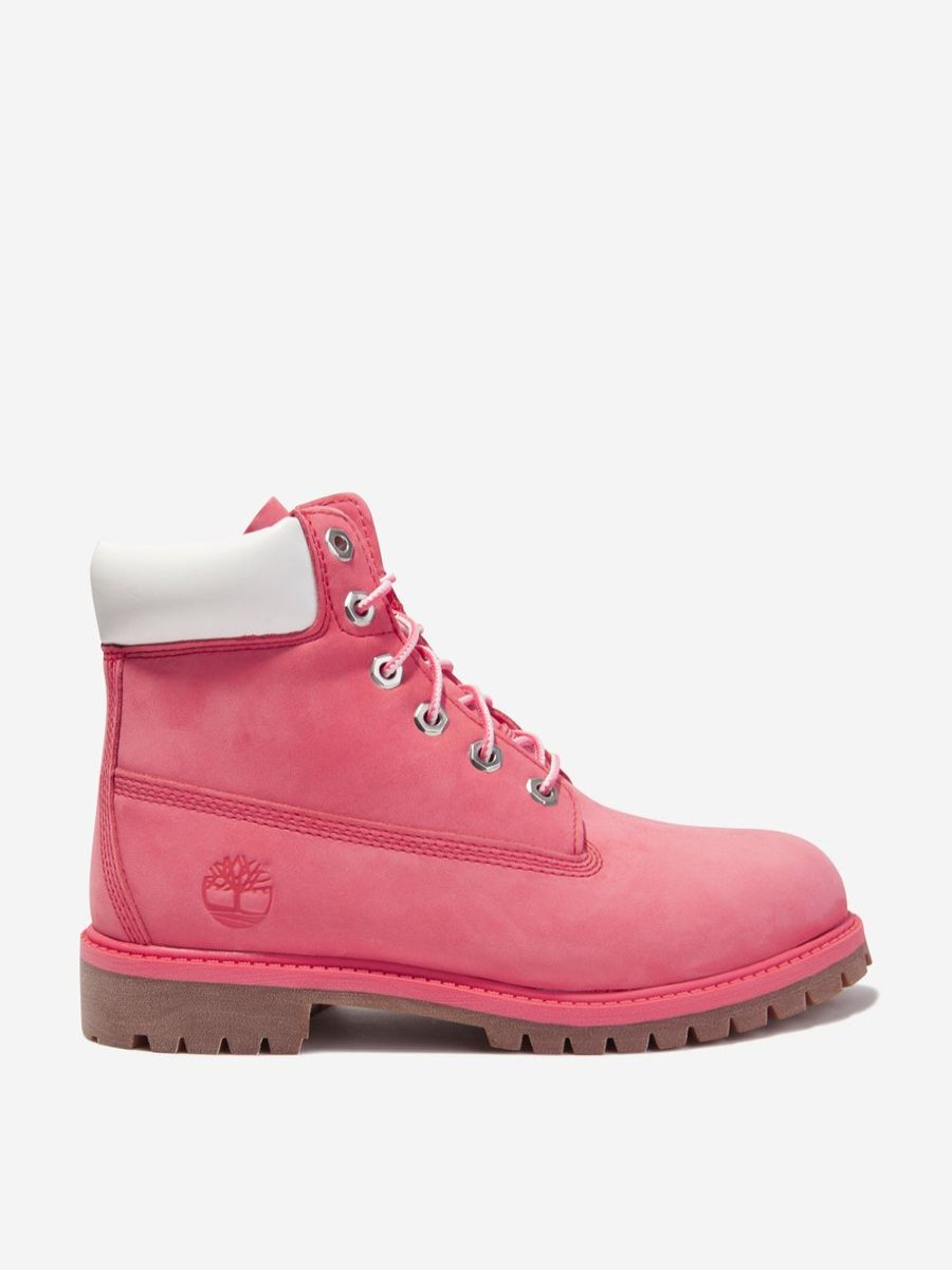 Teen Timberland Footwear | Girls Nubuck Premium 6 Inch Boots