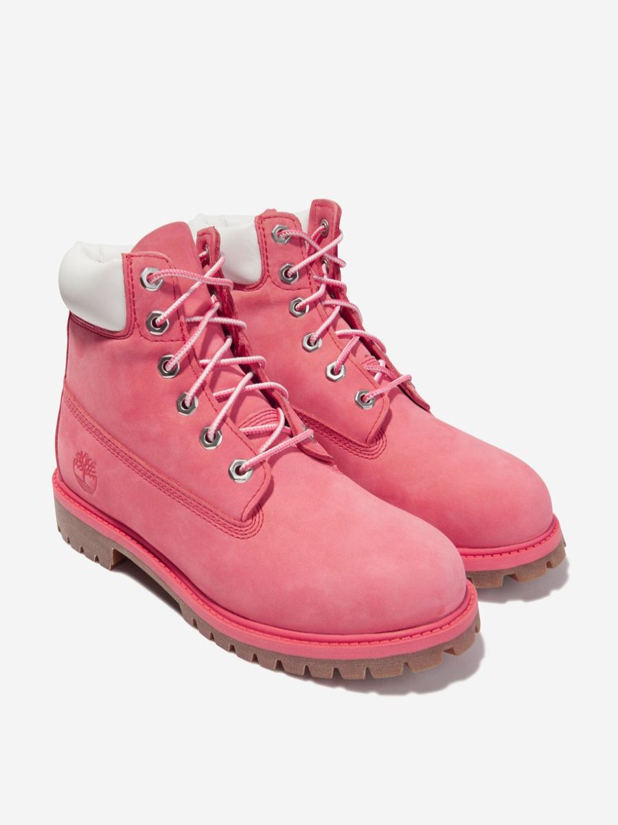 Teen Timberland Footwear | Girls Nubuck Premium 6 Inch Boots