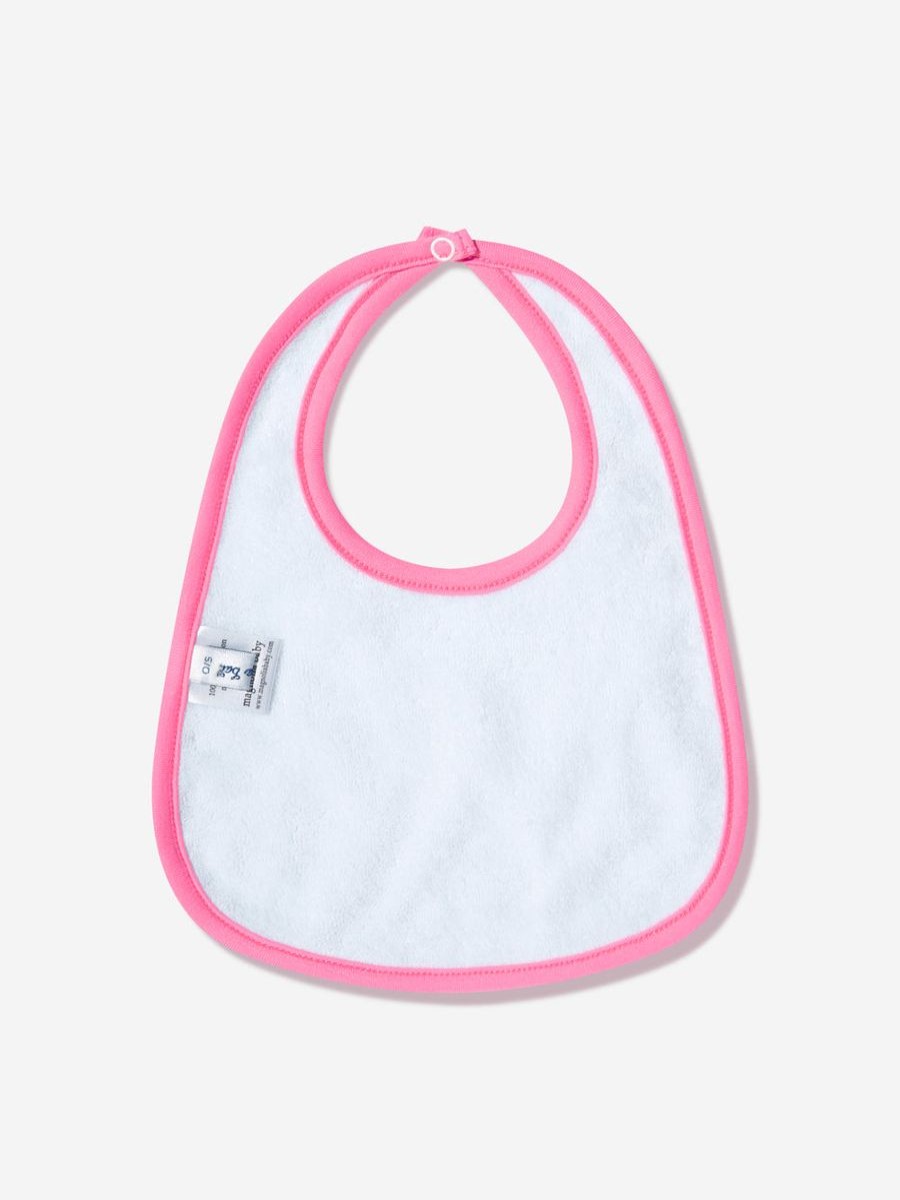 Baby Magnolia Baby Bottles, Dummies & Bibs | Baby Girls Dreamy Unicorns Bib In Pink