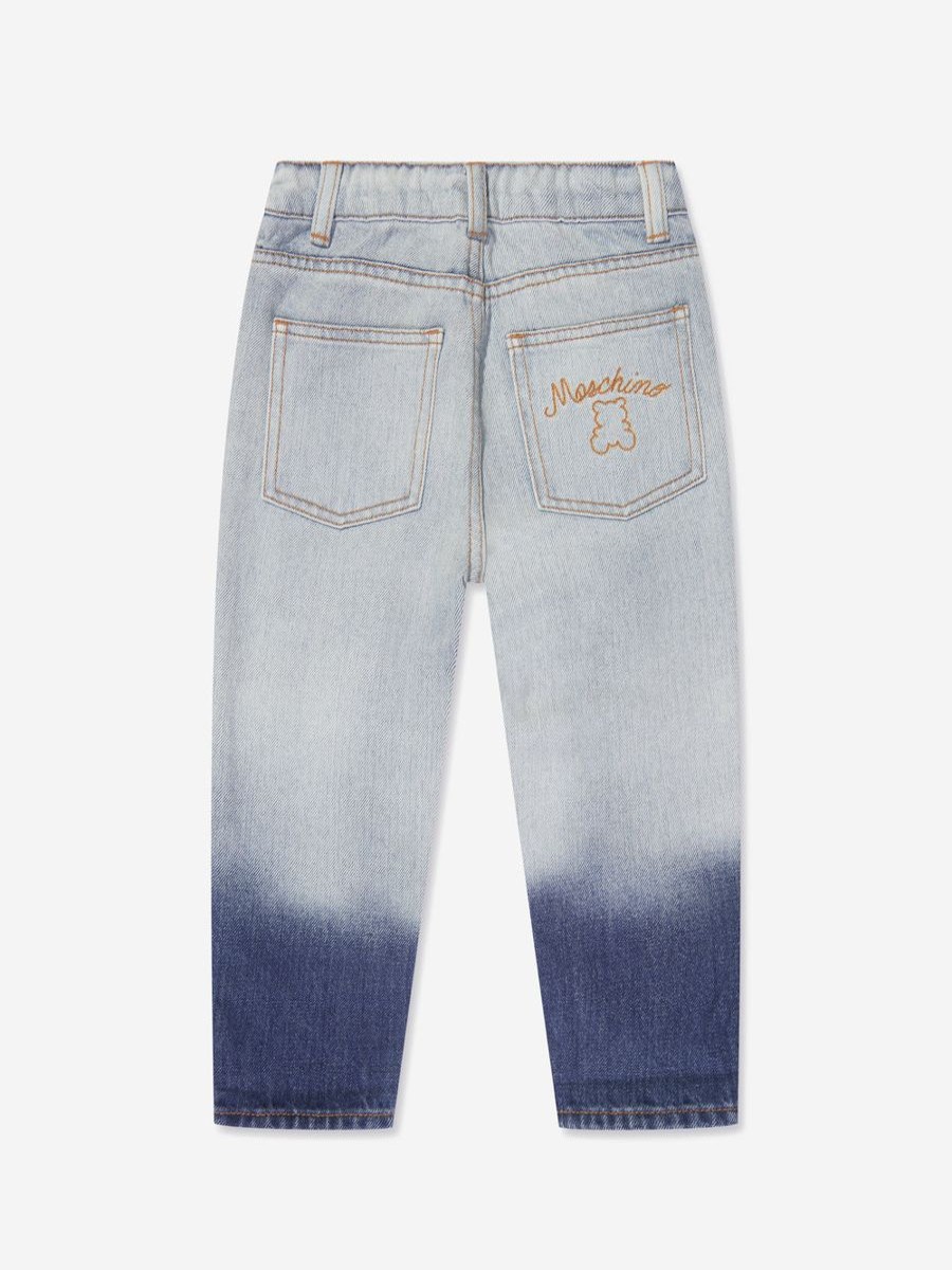 Girls Moschino Kids Jeans | Kids Slim Fit Jeans In Blue