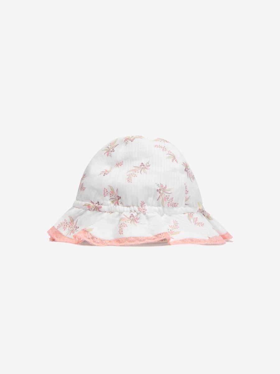 Teen Tartine Et Chocolat Accessories | Baby Girls Cotton Floral Sun Hat