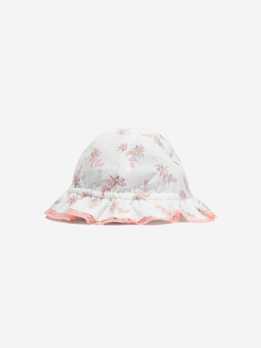 Teen Tartine Et Chocolat Accessories | Baby Girls Cotton Floral Sun Hat