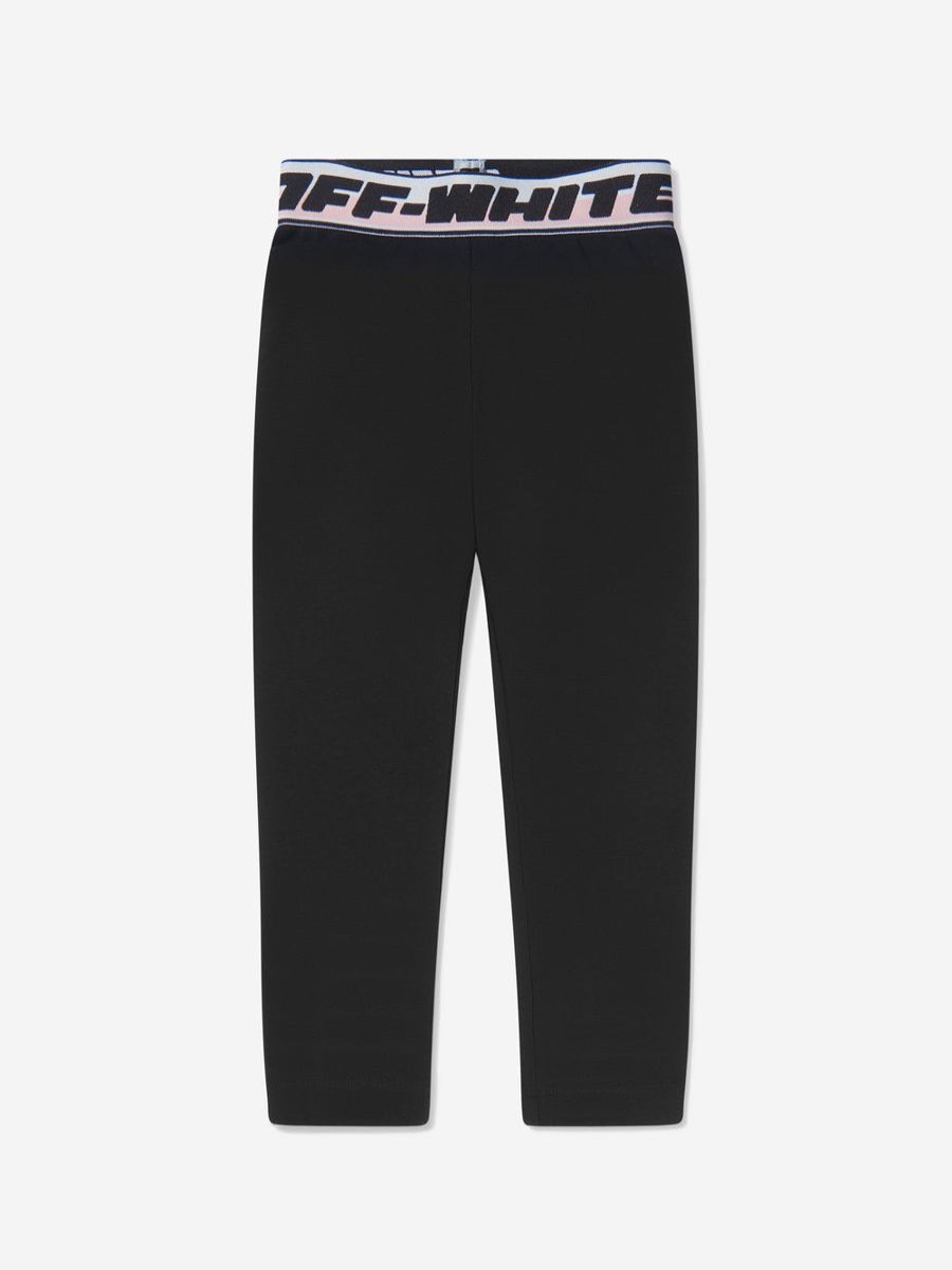 Girls Off-White Leggings | Off-White - Girls Logo Band Leggings | Childsplay Clothing