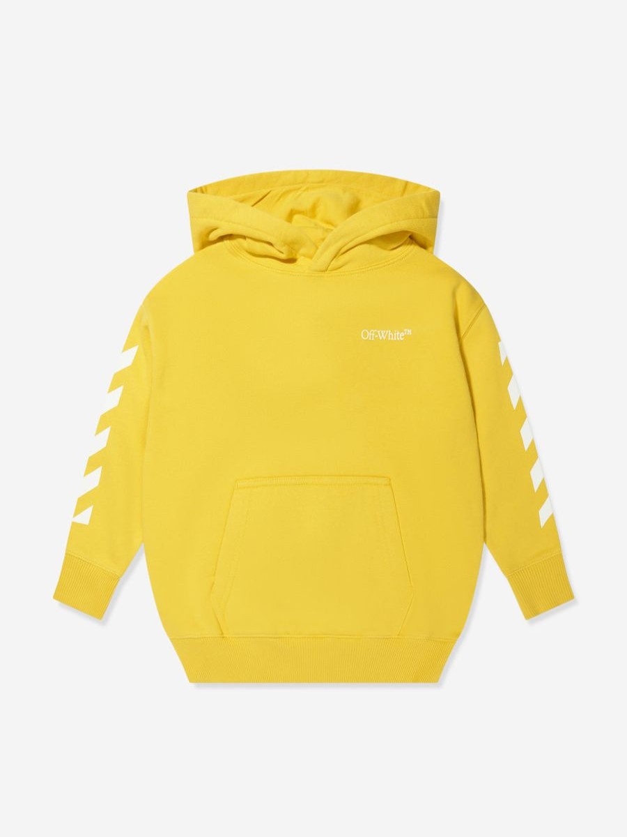 Teen Off-White Shorts | Boys Classic Arrow Tab Hoodie In Yellow