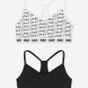 Girls DKNY Underwear | Girls 2 Pack Racer Bra In Black