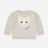 Baby Bonpoint Jumpers & Cardigans | Baby Girls Almire Wool Jumper In Grey