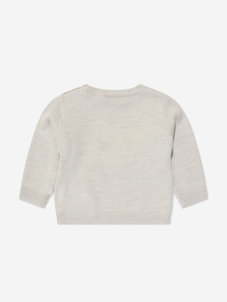 Baby Bonpoint Jumpers & Cardigans | Baby Girls Almire Wool Jumper In Grey