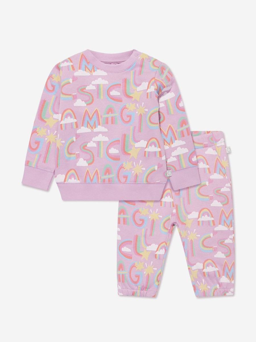 Girls Stella McCartney Kids Tracksuits | Baby Girls Logo Tracksuit In Pink