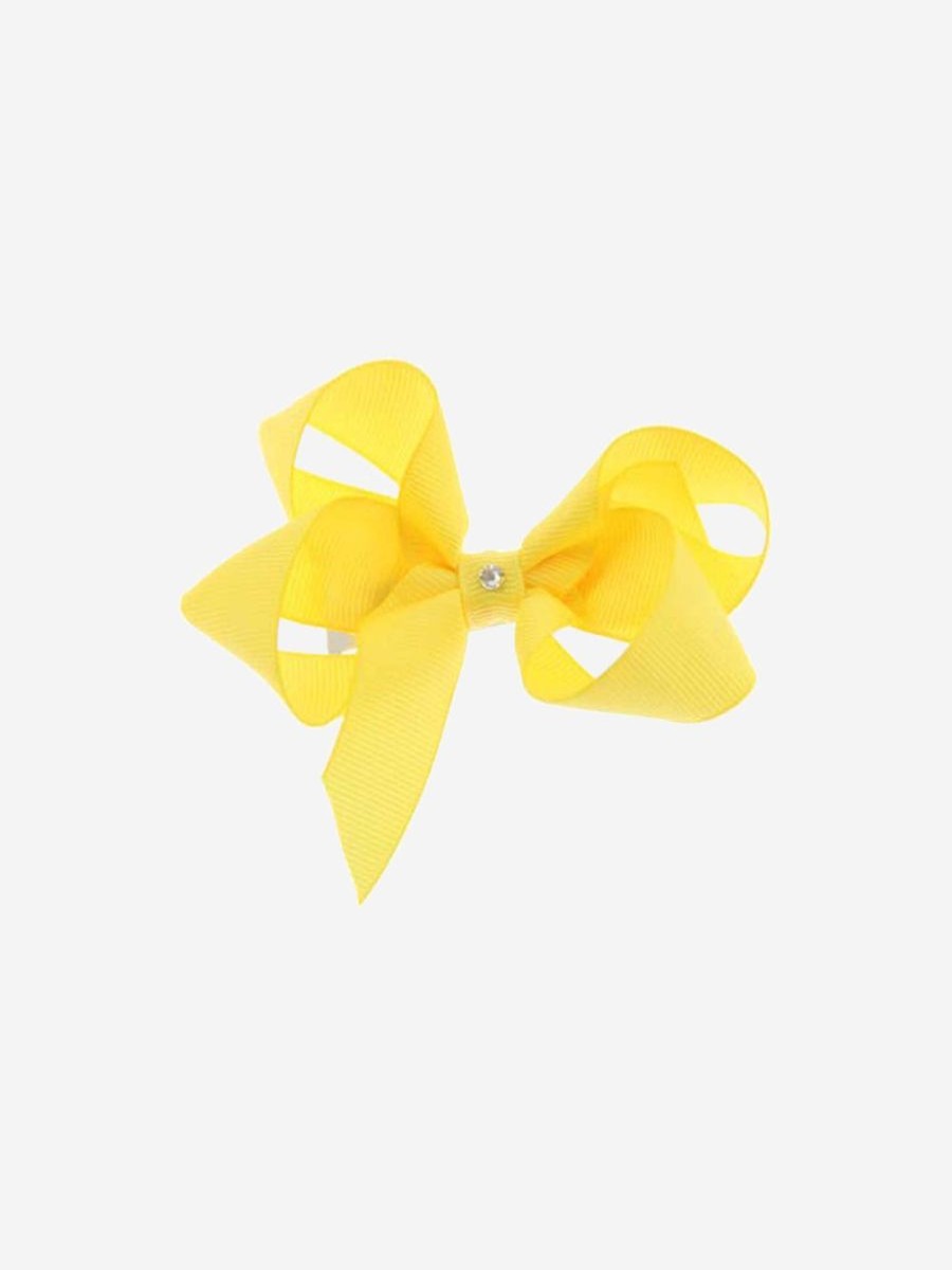 Teen Dotty Daydreams Accessories | Girls Bright Yellow Bow Hairclip