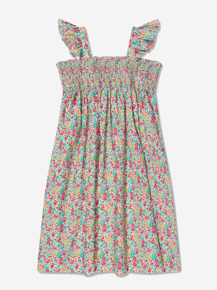 Teen Bonpoint Sweatshirts & Hoodies | Girls Floral Alexandra Maxi Dress In Multicolour