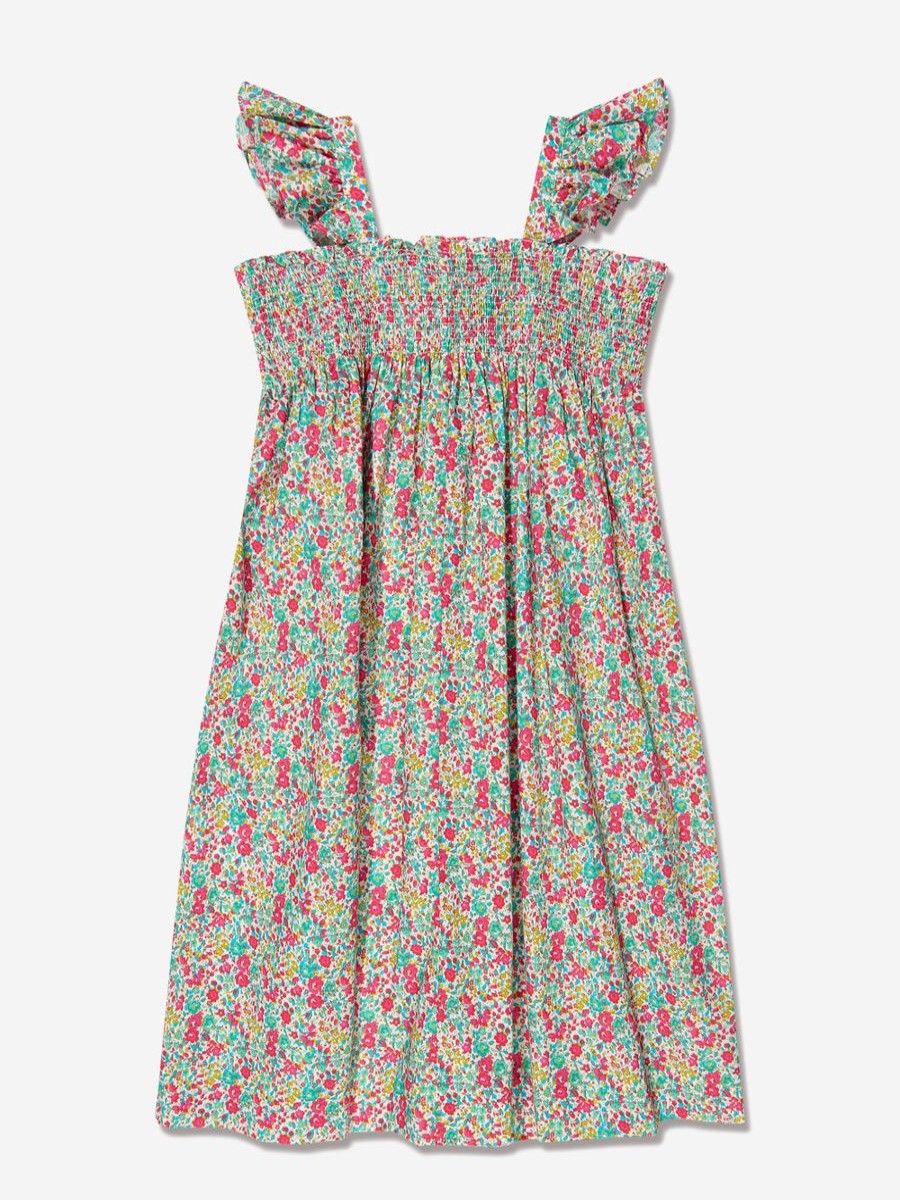 Teen Bonpoint Sweatshirts & Hoodies | Girls Floral Alexandra Maxi Dress In Multicolour