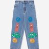 Teen Stella McCartney Kids Sweatshirts & Hoodies | Boys Monster Print Jeans In Blue