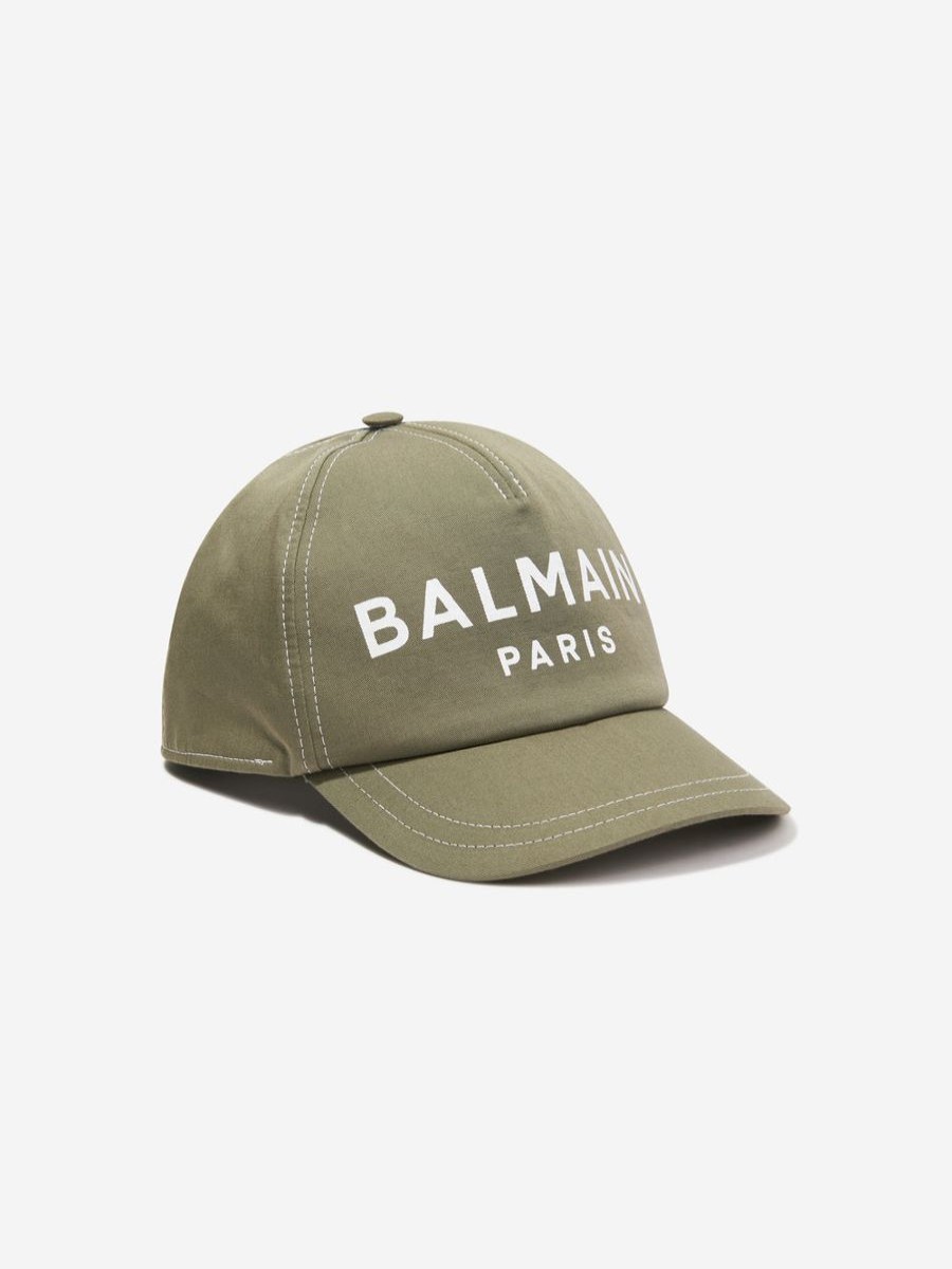 Teen Balmain Accessories | Kids Logo Cap In Green