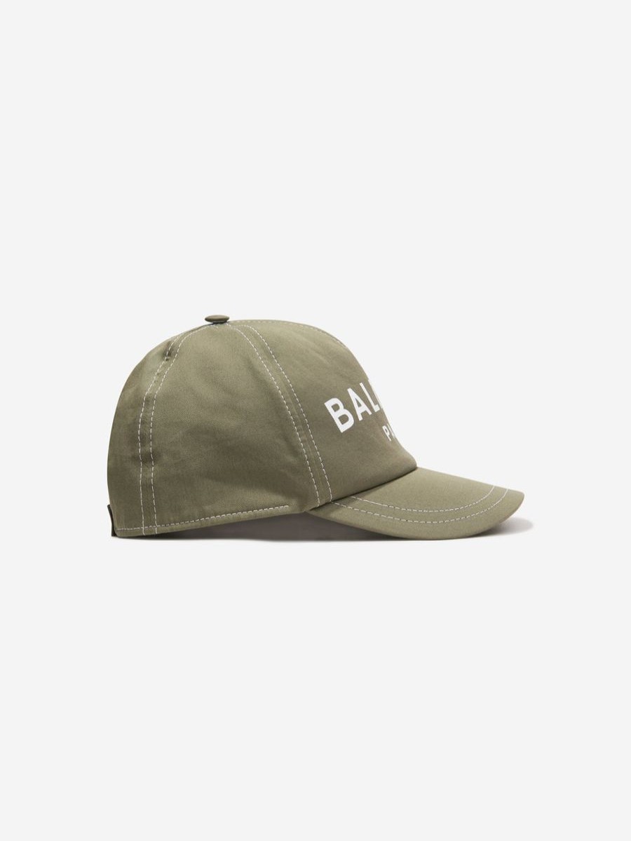 Teen Balmain Accessories | Kids Logo Cap In Green