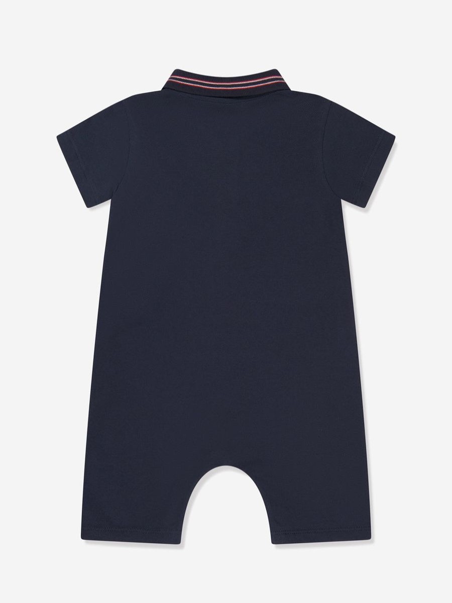 Baby Moncler Enfant Babygrows & Rompers | Baby Boys Polo Romper In Navy