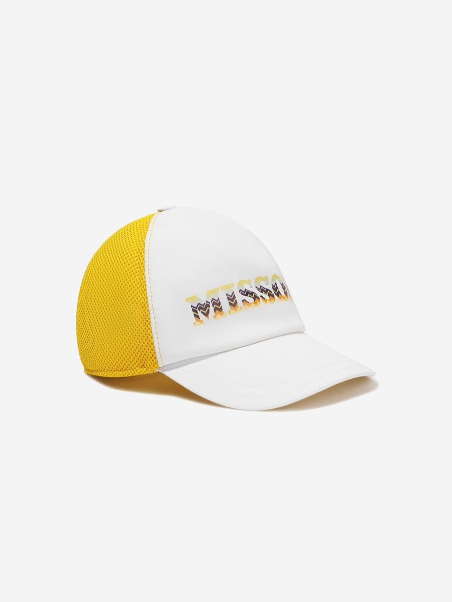 Teen Missoni Accessories | Missoni - Boys Logo Cap In White | Childsplay Clothing