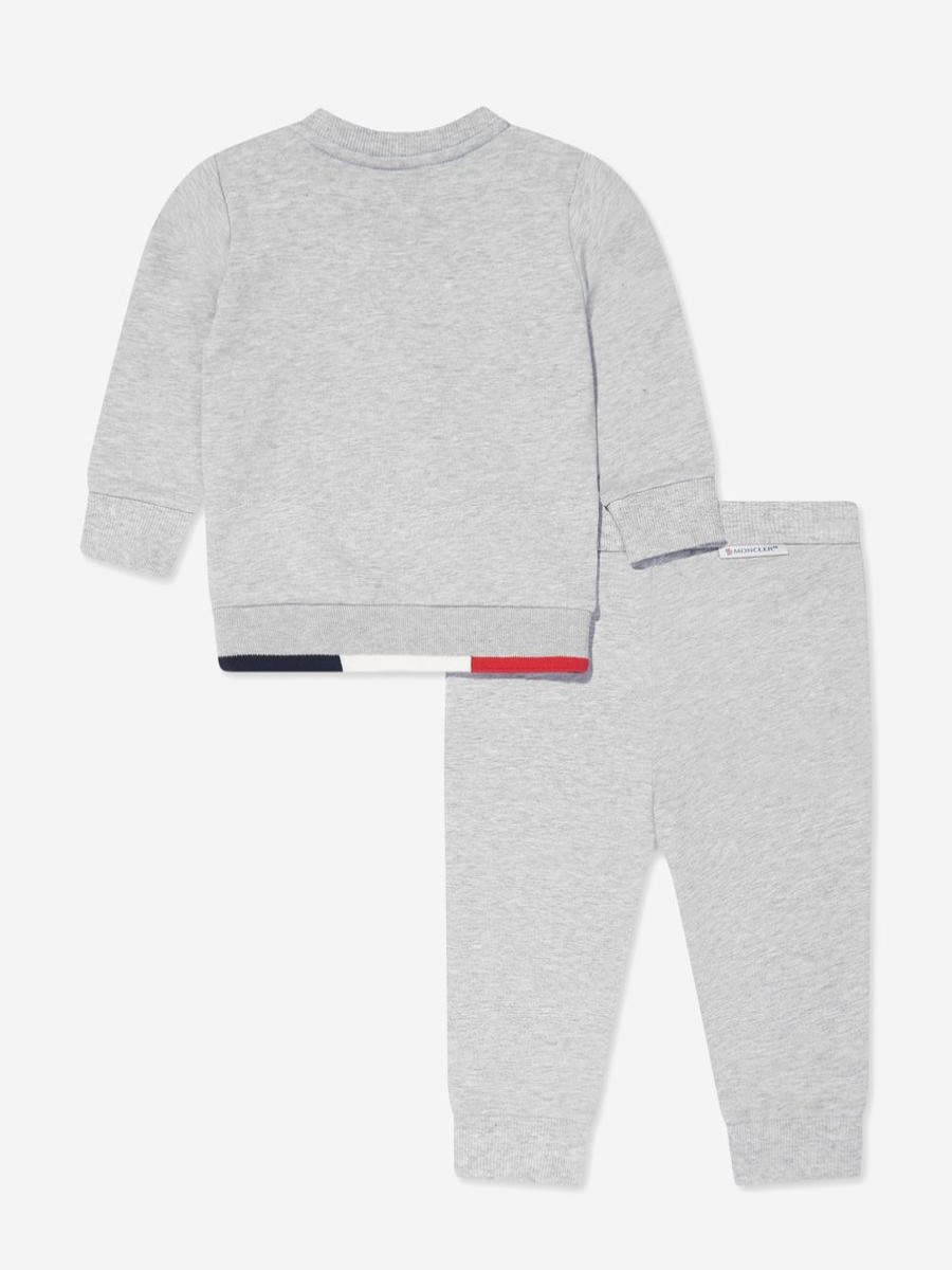 Baby Moncler Enfant Tracksuits | Baby Boys Logo Tracksuit In Grey