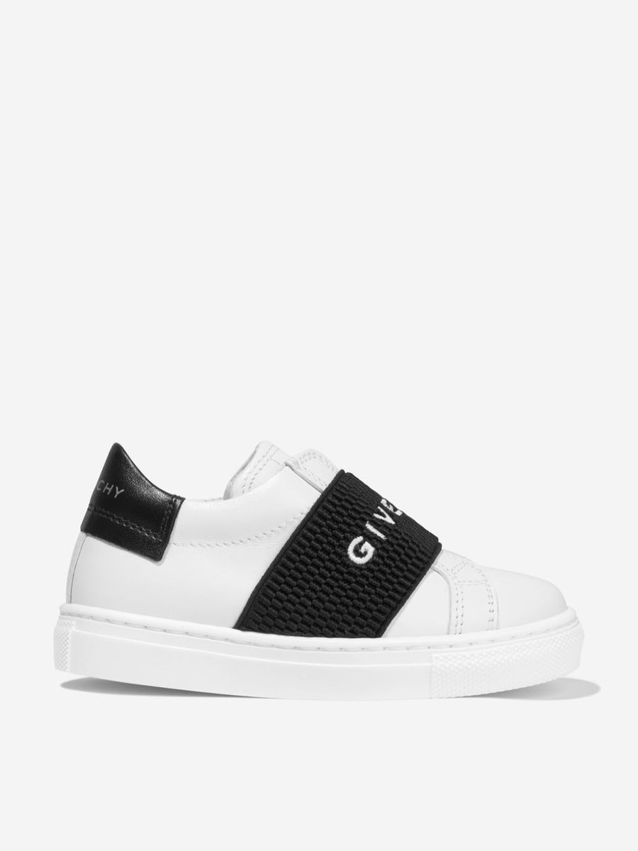 Teen Givenchy Footwear | Givenchy - Boys Leather Logo Trainers | Childsplay Clothing