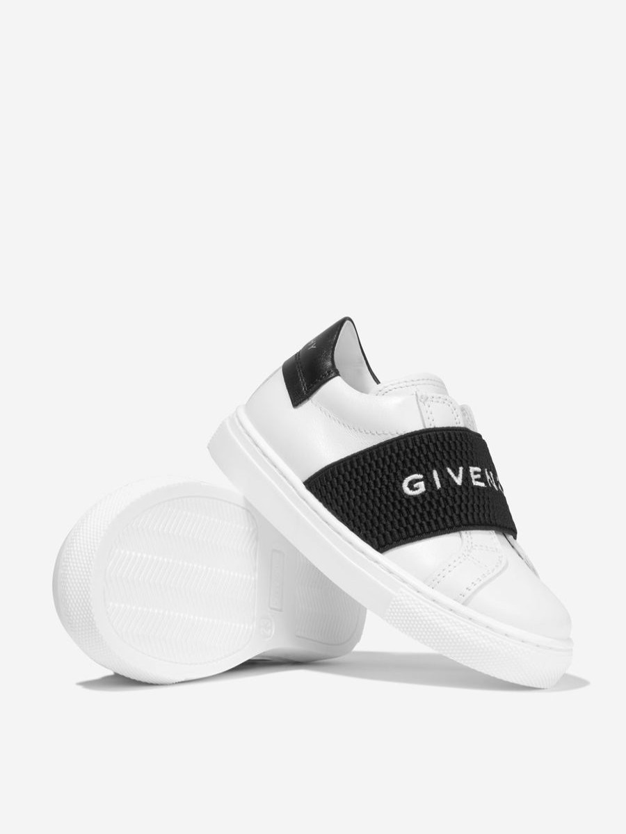 Teen Givenchy Footwear | Givenchy - Boys Leather Logo Trainers | Childsplay Clothing