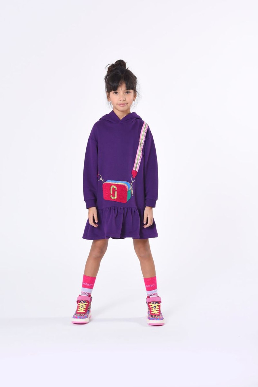 Teen MARC JACOBS Dresses | Girls Hooded Sweater Dress In Purple