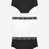 Girls DKNY Underwear | Girls 3 Pack Hipster Knickers Set In Black