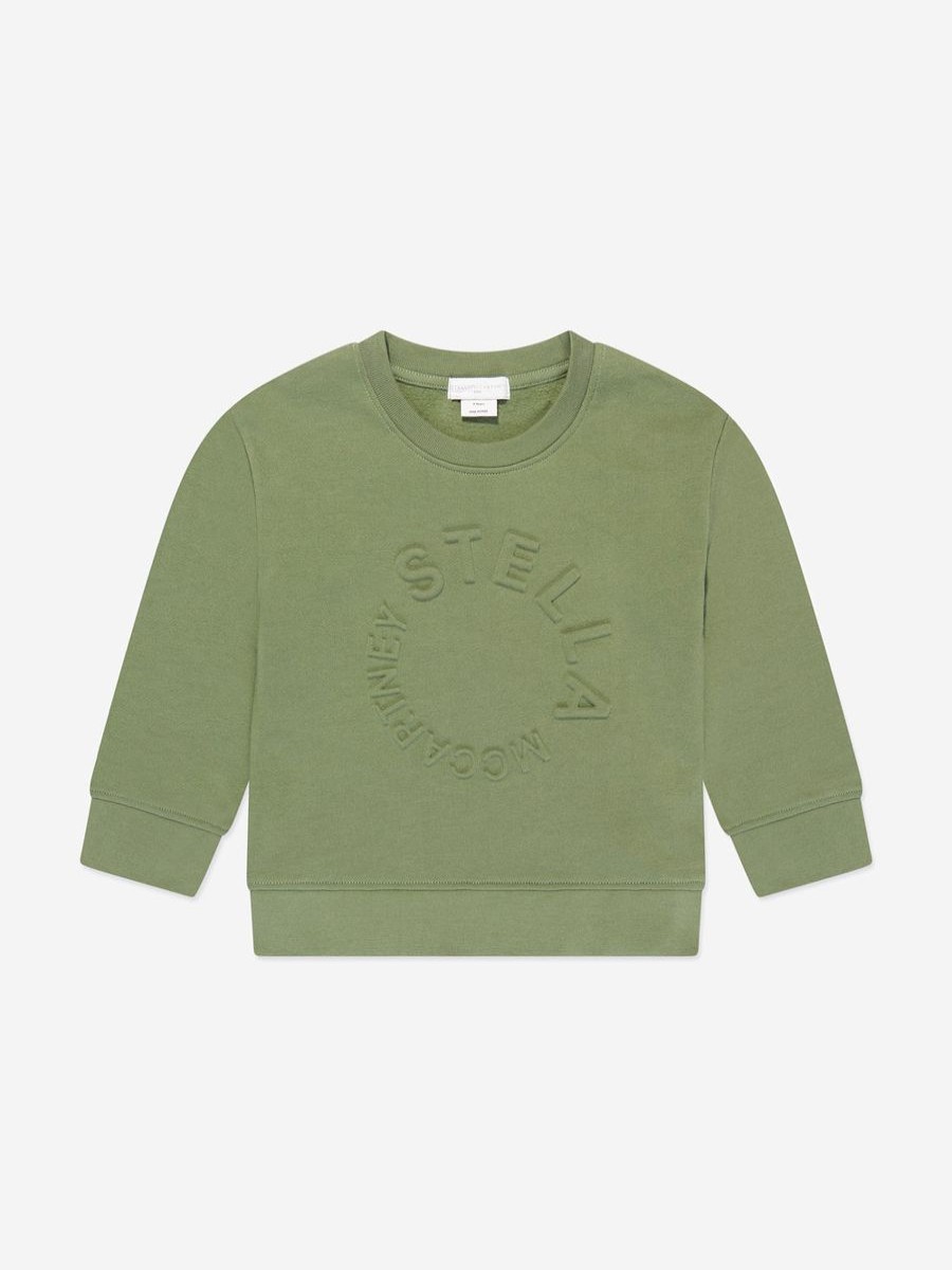 Teen Stella McCartney Kids Sweatshirts & Hoodies | Boys Logo Sweatshirt In Green