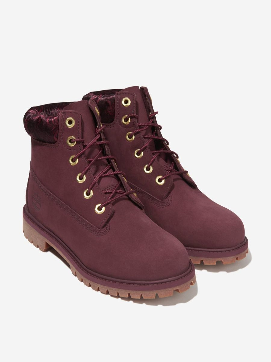 Teen Timberland Footwear | Girls Nubuck Premium 6 Inch Boots