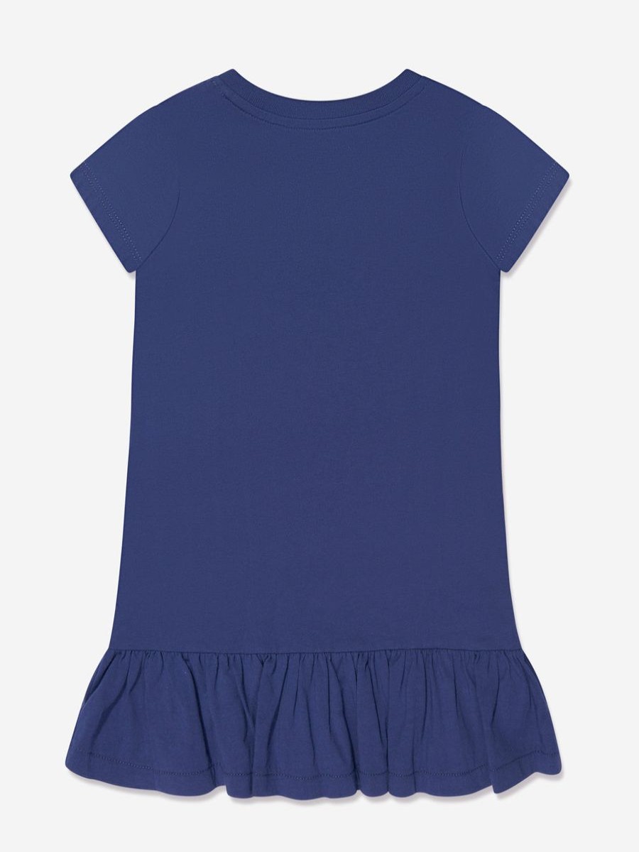 Teen Ralph Lauren Kids Dresses | Girls Bear Jersey Dress In Navy