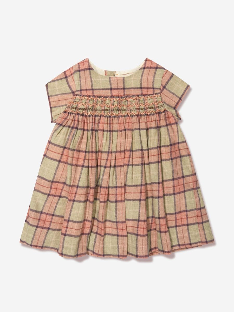 Baby Bonpoint Dresses | Bonpoint - Baby Girls Tartan Dress With Knickers | Childsplay Clothing