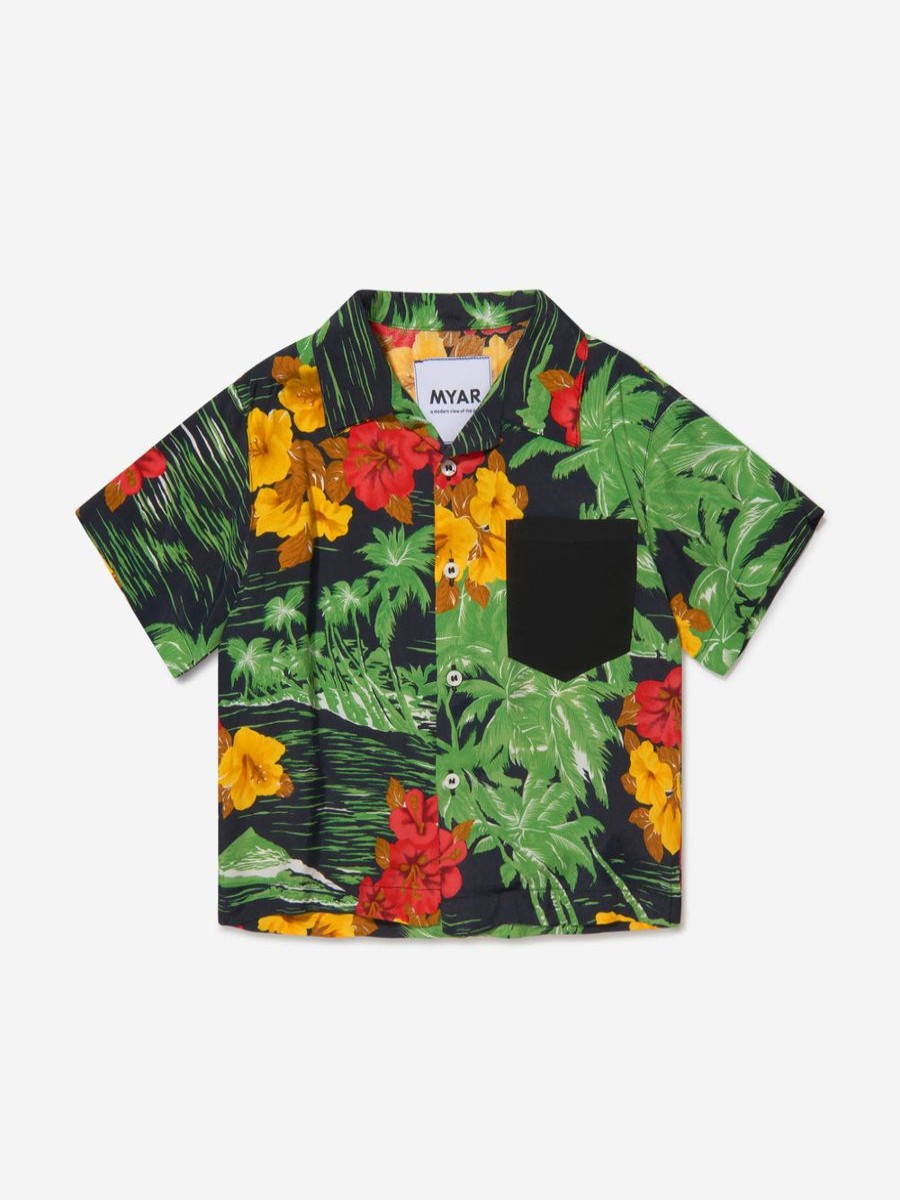 Teen Myar Shirts | Boys Cotton Hawaiian Print Shirt