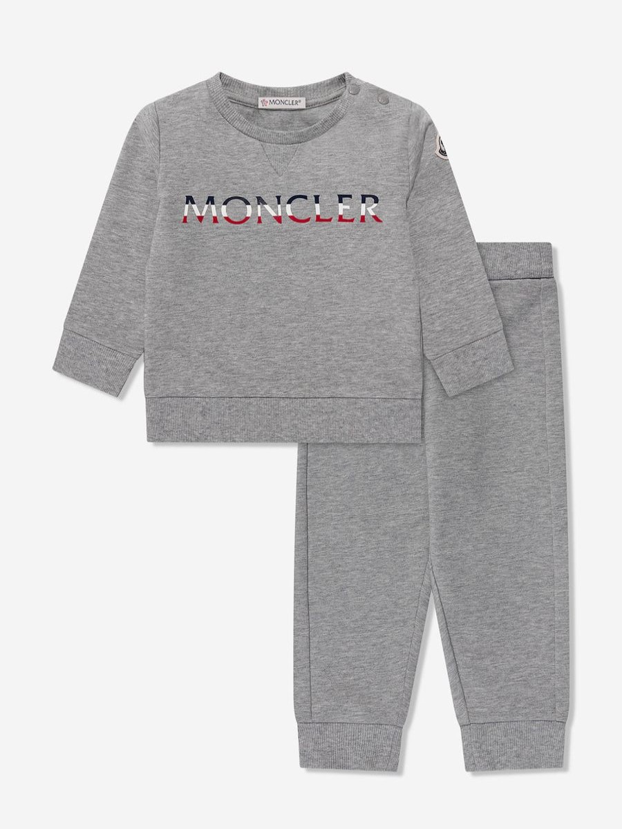 Baby Moncler Enfant Tracksuits | Baby Boys Logo Tracksuit Grey