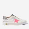 Girls Golden Goose Kids Sneakers | Girls Leather Super Star Journey Print Trainers In White