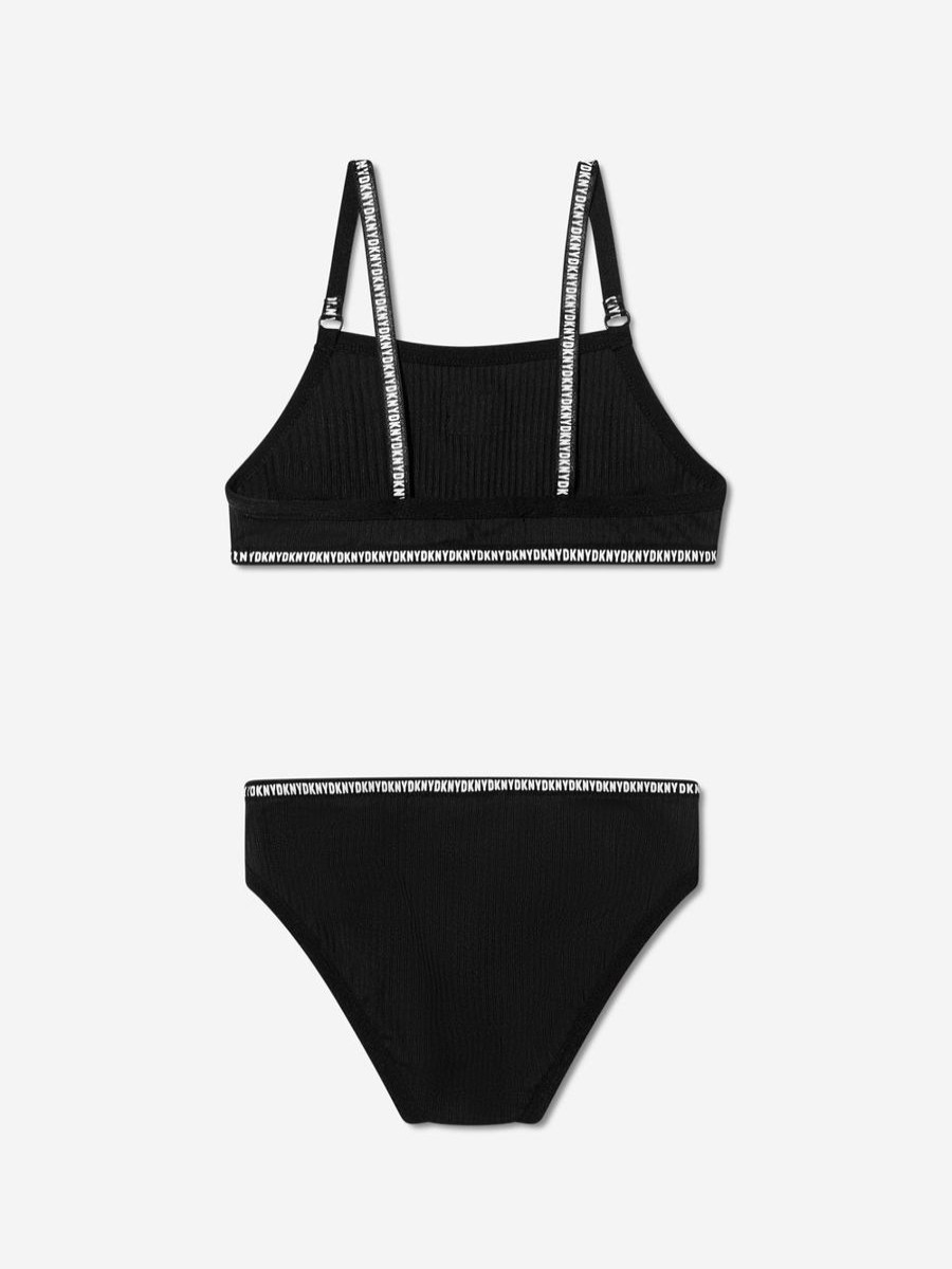 Teen DKNY Swimwear | Girls Logo Bikini In Black