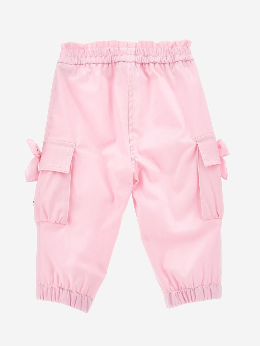 Baby Monnalisa Sweatpants | Baby Girls Cargo Pants In Pink