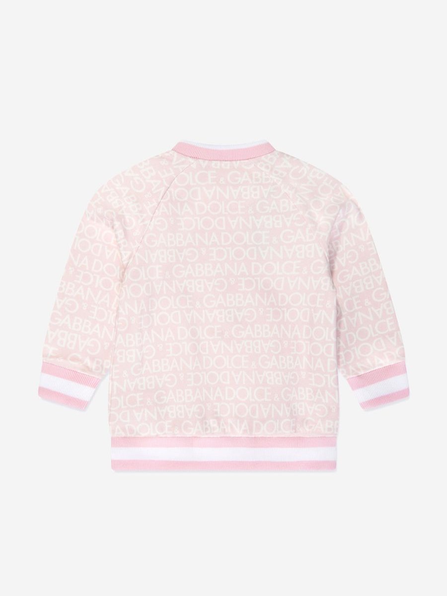 Baby Dolce & Gabbana Kids Sweatshirts & Hoodies | Baby Girls Leopard Sweatshirt In Pink