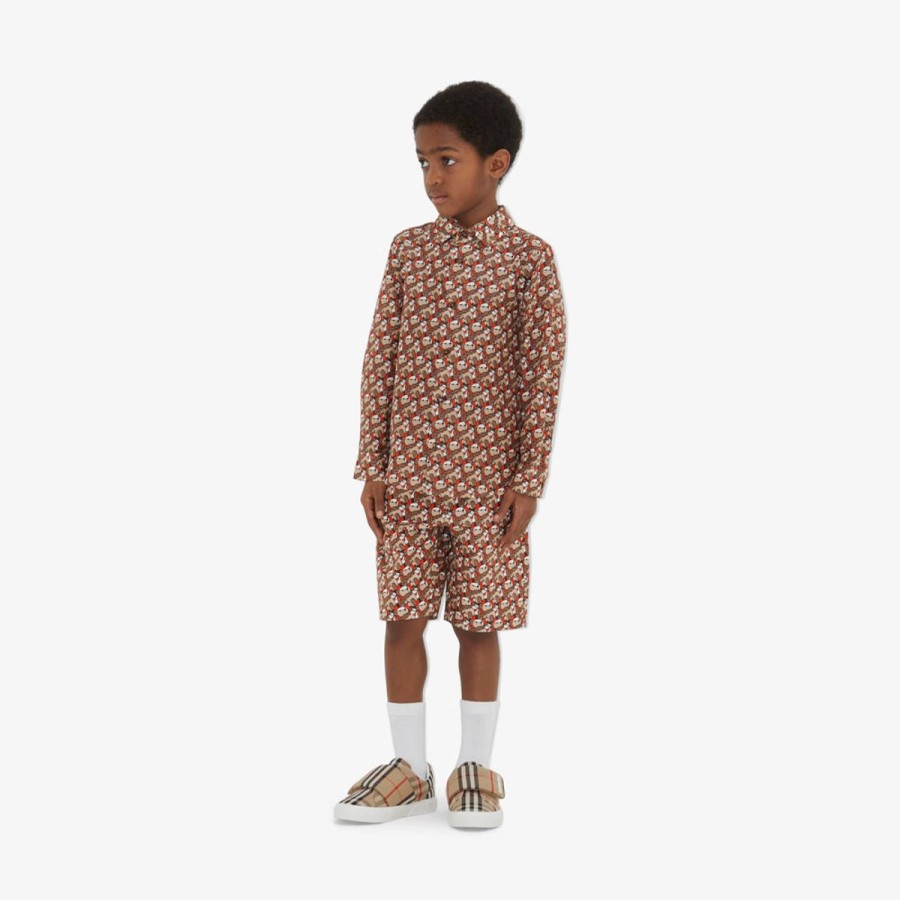 Teen Burberry Kids Shirts | Boys Owen Shirt In Beige