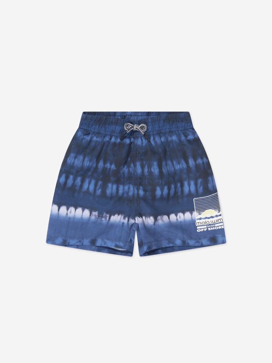 Baby Molo Swimwear | Boys Tie Dye Niko Swim Shorts In Navy