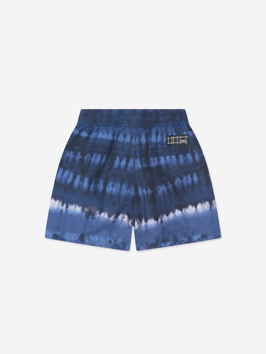 Baby Molo Swimwear | Boys Tie Dye Niko Swim Shorts In Navy