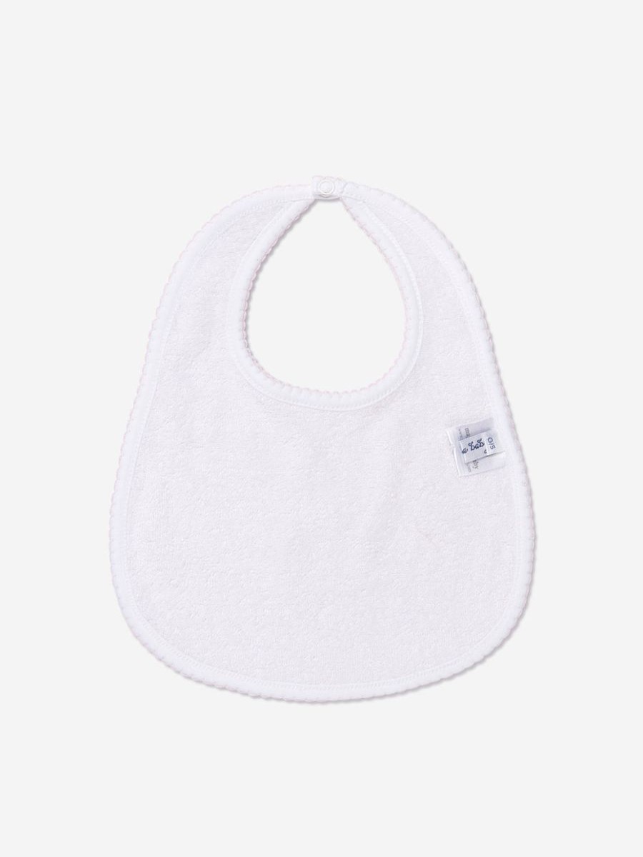 Baby Magnolia Baby Bottles, Dummies & Bibs | Baby Girls Sweet Gingerbread Embroidered Bib In Pink