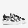 Girls Moschino Kids Sneakers | Kids Leather Logo Trainers In Black