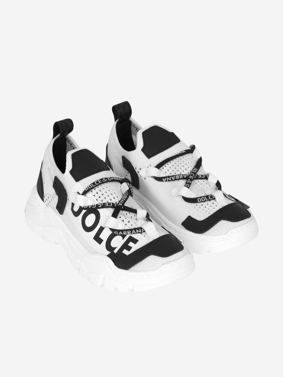 Teen Dolce & Gabbana Kids Footwear | Dolce & Gabbana Kids - Kids Chunky Logo Trainers | Childsplay Clothing