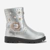 Girls Angels Face Boots | Girls Debbie Boots In Silver