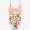 Teen Selini Action Swimwear | Girls Floral Swimsuit In Multicolour