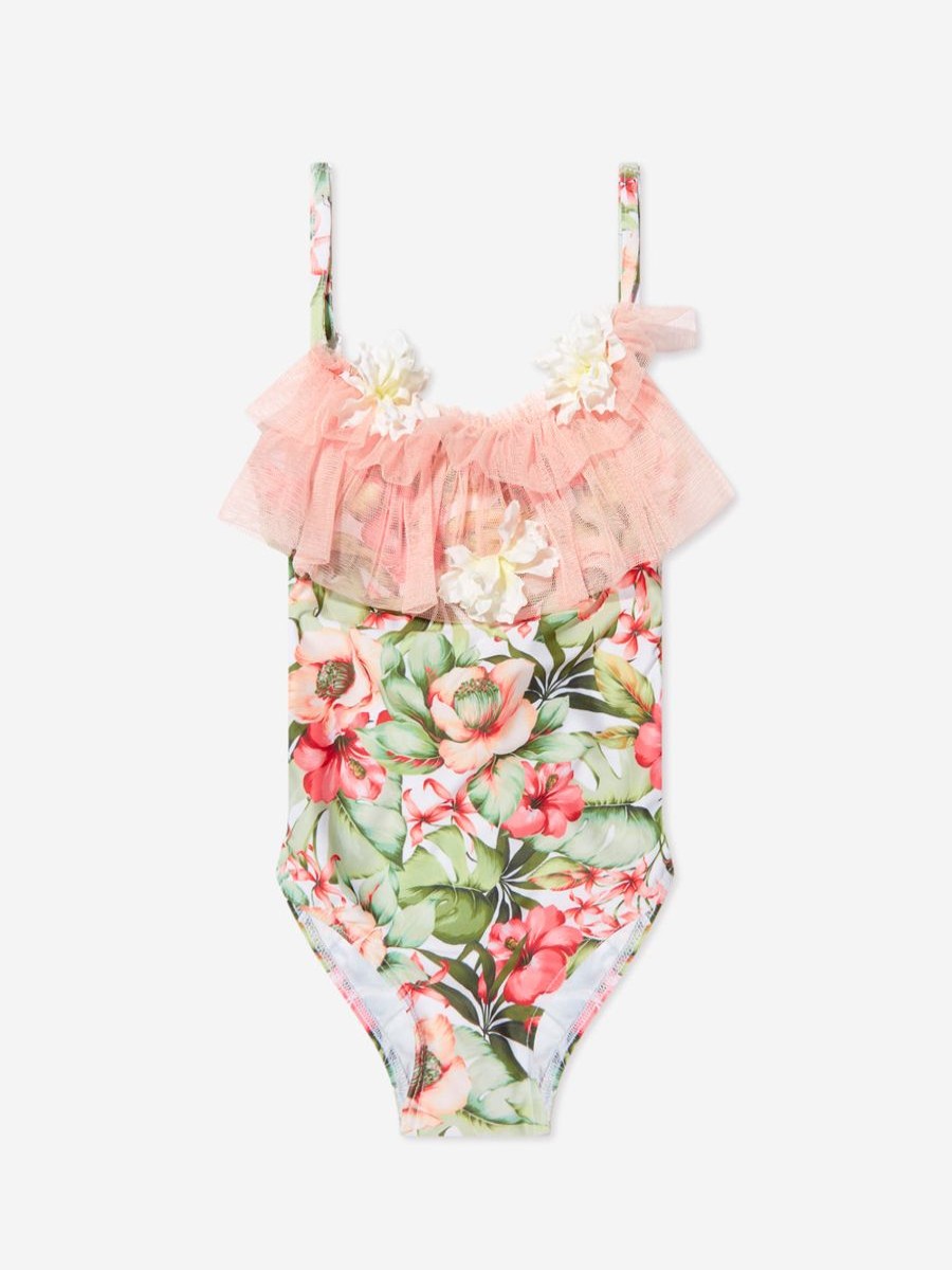 Teen Selini Action Swimwear | Girls Floral Swimsuit In Multicolour