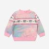 Baby Chiara Ferragni Dresses | Chiara Ferragni - Baby Girls Cloud Print Logo Sweatshirt | Childsplay Clothing