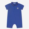 Baby Moncler Enfant Babygrows & Rompers | Baby Boys Polo Romper In Blue